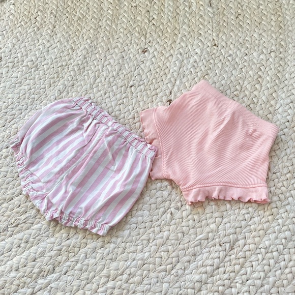 GAP Bottoms Baby Girl Gap Striped Pink Shorts Rifle Set Poshmark